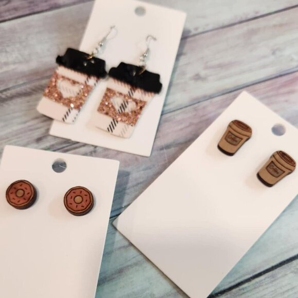 Handmade Jewelry - Coffee Shop Earring Bundle